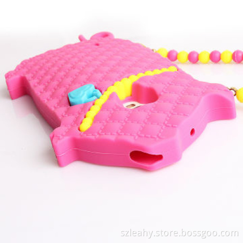 Drop-glue forming pig shaped silicone case for iPhone 5/5s